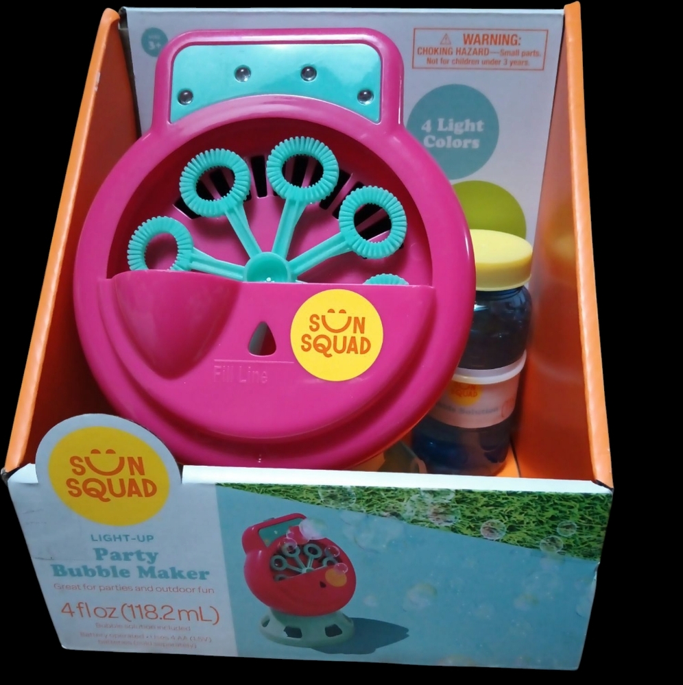 Sun Squad Light-Up Party Bubble Maker